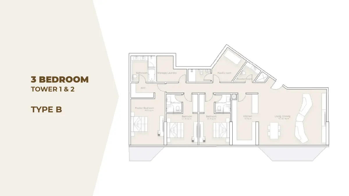 3 BR - Type A